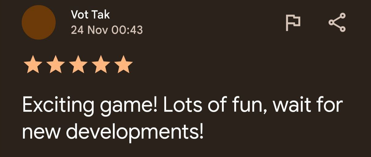 Comment @Google Play